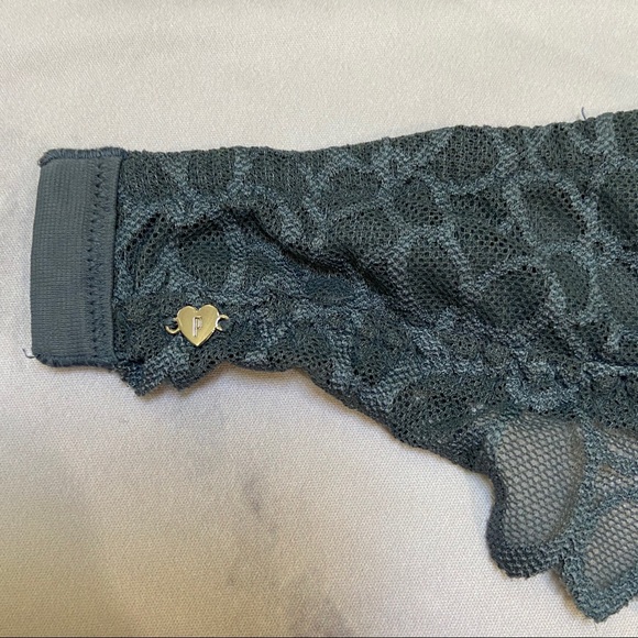 Dark Teal Halter Bralette - Picture 5 of 7